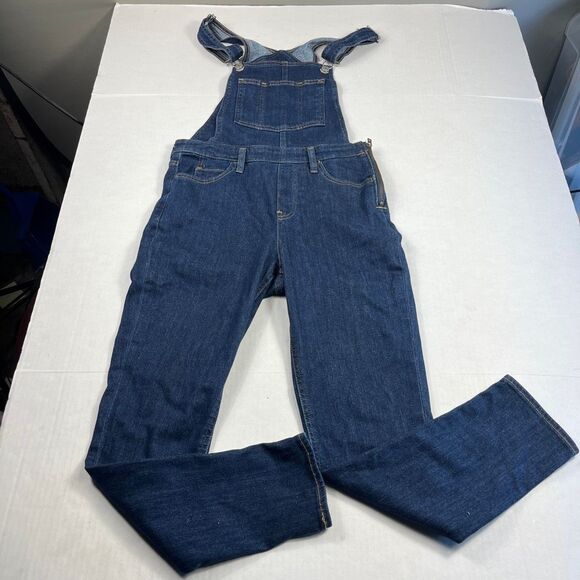 Levis Womens Utility Denim Overalls Blue Jumpsuit 90s Y2K Retro Streetwear 28 4 - Picture 1 of 12